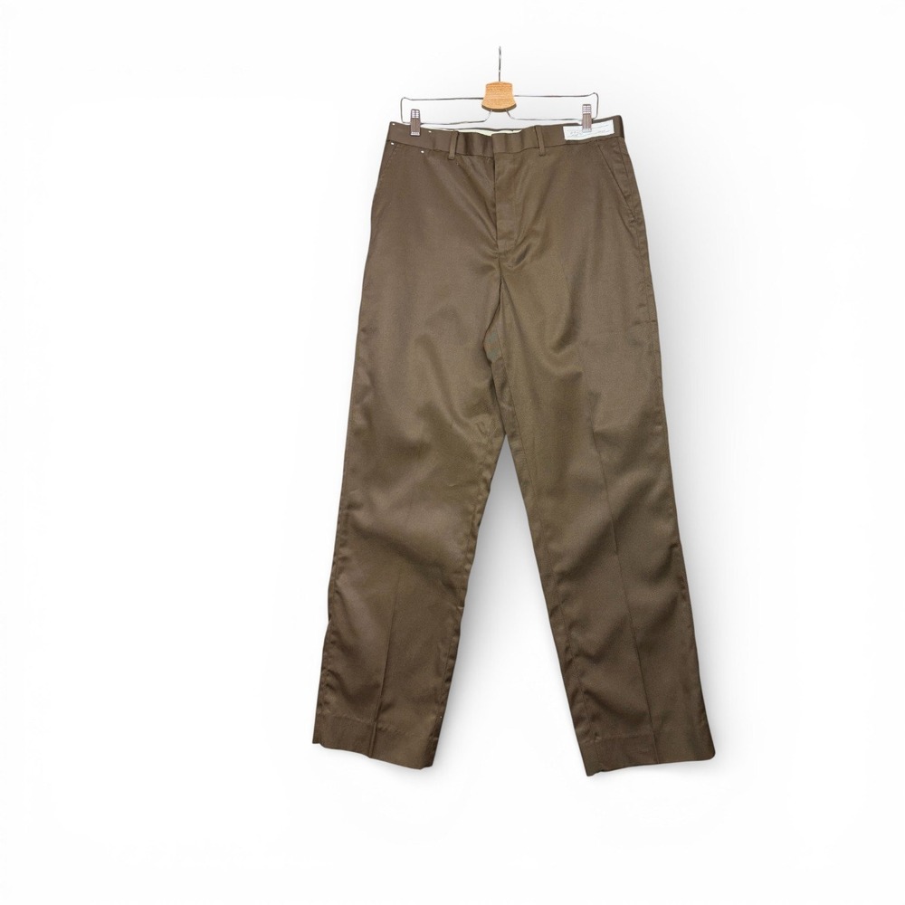 TwinHill UPS Work Pants Mens 34x31.75 Brown Delivery Driver Twill